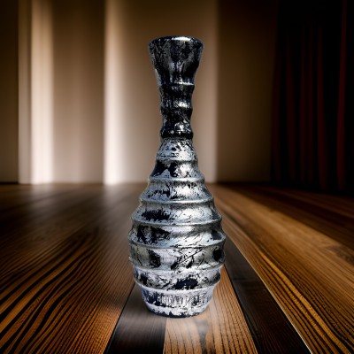 onneyretail Wooden Vase(12 inch, Black)