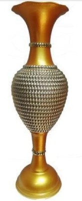 5 Star Iron Vase(24 inch, Gold, Silver)