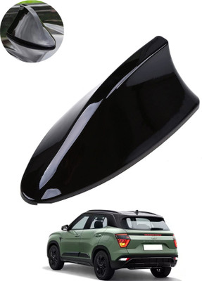 MSNP Car Shark Fin Antenna Roof Aerial Base Am/Fm Signal Black For Car 72 Waterproof Car Shark Fin Roof Antenna Black For Creta Satellite Vehicle Antenna