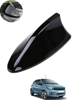 MATIES Car Shark Fin Antenna Roof Aerial Base Am/Fm Signal Black For Car 267 Waterproof Car Shark Fin Roof Antenna Black For Tiago EvTata2022 Satellite Vehicle Antenna