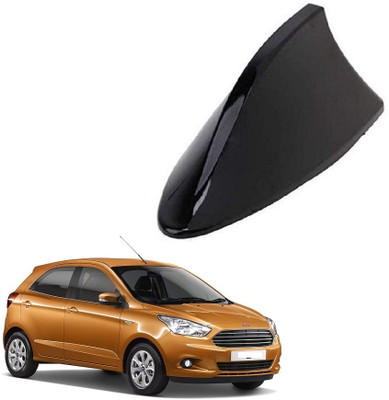 SPREADX Shark Fin Roof Antenna Aerial ABS AM/FM Radio Signal for Ford Figo T-2 - Black Whip Vehicle Antenna
