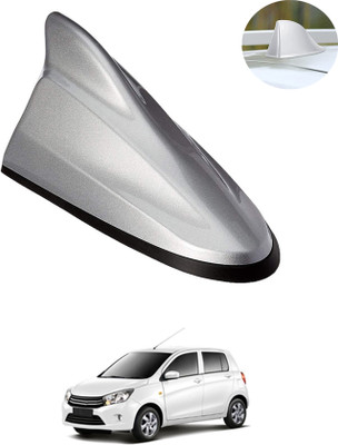 MSNP Car Shark Fin Antenna Roof Aerial Base Am/Fm Signal Receiver Silver For Car 53 Waterproof Car Shark Fin Roof Antenna Silver For Celerio Satellite Vehicle Antenna