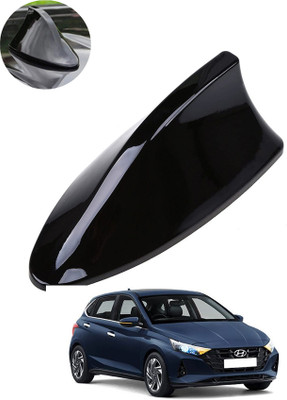 MATIES Car Shark Fin Antenna Roof Aerial Base Am/Fm Signal Black For Car 146 Waterproof Car Shark Fin Roof Antenna Black For i20Hyundai2023 Satellite Vehicle Antenna