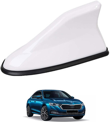 RKPSP White Car Shark Fin Radio Signal Anteena Waterproof For Roof Universal-162 Car Anteena Satellite Vehicle Antenna