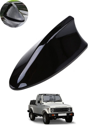 MATIES Car Shark Fin Antenna Roof Aerial Base Am/Fm Signal Black For Car 130 Waterproof Car Shark Fin Roof Antenna Black For Gypsy KingMaruti Suzuki2010 Satellite Vehicle Antenna