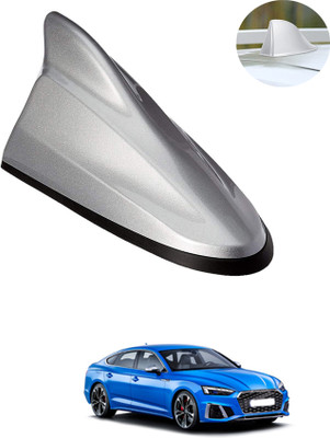 MATIES Car Shark Fin Antenna Roof Aerial Base Am/Fm Signal Silver For Car 223 Waterproof Car Shark Fin Roof Antenna Silver For S5Audi2017 Satellite Vehicle Antenna