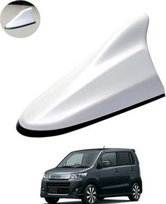 MATIES Waterproof Car Shark Fin Antenna Roof Areial Base White 302 Car SharkFin Antenna Roof Am/Fm Signal White For WagonRStingrayMaruti Suzuki2012 Satellite Vehicle Antenna