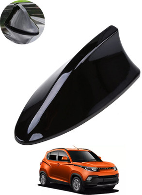 MATIES Car Shark Fin Antenna Roof Aerial Base Am/Fm Signal Black For Car 170 Waterproof Car Shark Fin Roof Antenna Black For KUV100Mahindra2016 Satellite Vehicle Antenna