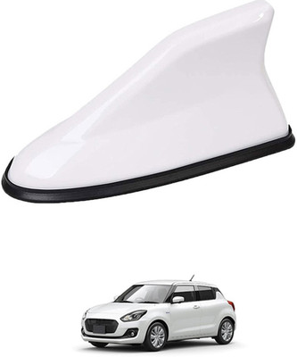 MATIES White Shark Antenna Waterproof And Unique Design For Vehicle -258 Car Shark Fin Antenna Roof Aerial Base Am/Fm Signal Receiver White For Car -258 Satellite Vehicle Antenna