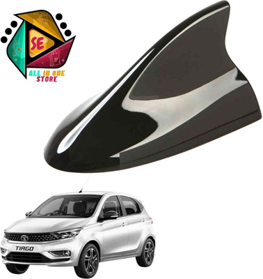 Sakshionline Store Universal Shark Fin Style Black Car Antenna AM/FM Radio for Tiago Satellite Vehicle Antenna