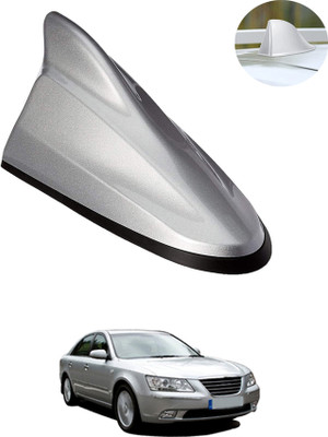 MATIES Car Shark Fin Antenna Roof Aerial Base Am/Fm Signal Silver For Car 85 Waterproof Car Shark Fin Roof Antenna Silver For ElantraHyundai2009 Satellite Vehicle Antenna