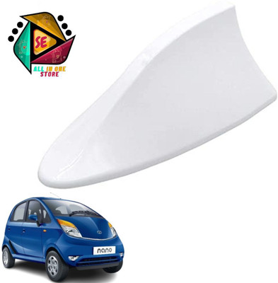 Sakshionline Store Universal Shark Fin Style White Car Antenna AM/FM Radio for Nano Satellite Vehicle Antenna