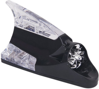 LAVITRA Car Auto Wind Power LED Light Shark Fin Antenna Flash Lamp - Black Car Auto Wind Power LED Light Shark Fin Antenna Flash Lamp - Black Satellite Vehicle Antenna