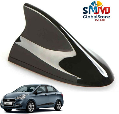 Smjmd Global Store Universal Shark Fin Black Car Antenna For All Car Models of Xcent Satellite Vehicle Antenna