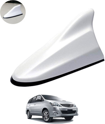 RKPSP White Car Shark Fin Roof Antenna(FM,AM) Radio No Drilling/Easy To Install-155 Satellite Vehicle Antenna