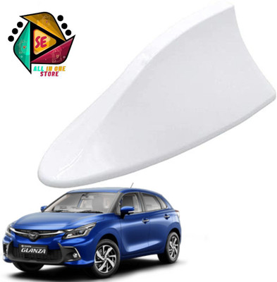 Sakshionline Store Universal Shark Fin Style White Car Antenna AM/FM Radio for Glanza Satellite Vehicle Antenna