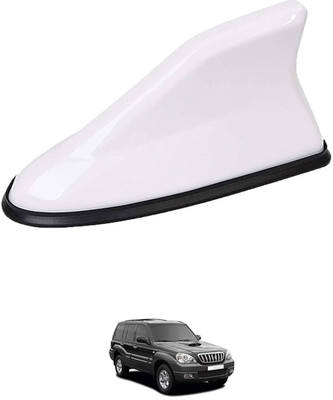 MATIES White Shark Antenna Waterproof And Unique Design For Vehicle -264 Car Shark Fin Antenna Roof Aerial Base Am/Fm Signal Receiver White For Car -264 Satellite Vehicle Antenna
