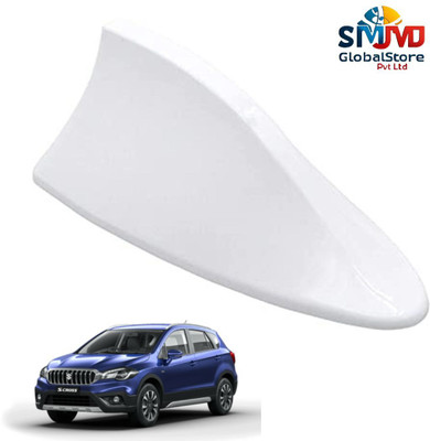 Smjmd Global Store Universal Shark Fin White Car Antenna For All Car Models of S Cross Satellite Vehicle Antenna