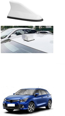 Suprozo Car roof shark fin antenna white for T o y o t a Glanza 2022 Aerial Shark Antenna Whip Vehicle Antenna