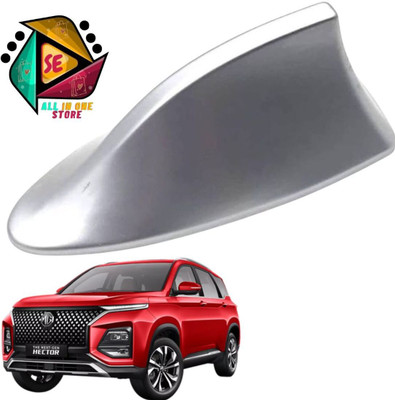 Sakshionline Store Universal Shark Fin Style Silver Car Antenna AM/FM Radio for Hector Satellite Vehicle Antenna