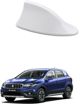 FKOK Car Shark Fin Antenna (White) For S-Cross Satellite Vehicle Antenna