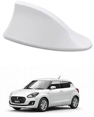 FKOK Car Shark Fin Antenna (White) For Swift Satellite Vehicle Antenna
