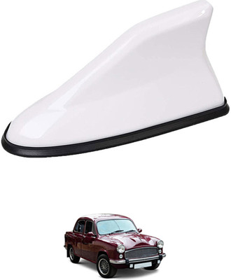 MATIES White Shark Antenna Waterproof And Unique Design For Vehicle -20 Car Shark Fin Antenna Roof Aerial Base Am/Fm Signal Receiver White For Car -20 Satellite Vehicle Antenna