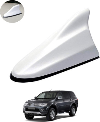 MATIES Waterproof Car Shark Fin Antenna Roof Areial Base White 202 Car Shark Fin Antenna Roof Am/Fm Signal White For PajeroMitsubishi2011 Satellite Vehicle Antenna