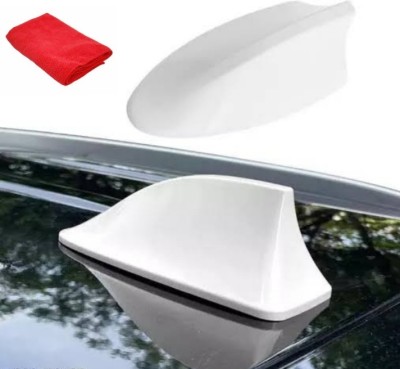 That's My Style Car Roof AM/FM Radio Signal Receiver Universal Car Shark Fin Antenna White Car Roof Antenna (6 Month Warranty) Satellite Vehicle Antenna