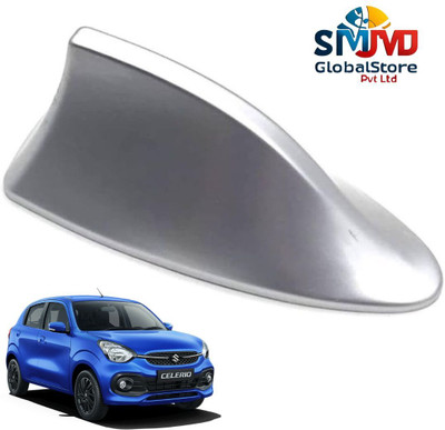 Smjmd Global Store Universal Shark Fin Silver Car Antenna For All Car Models of Celerio Satellite Vehicle Antenna
