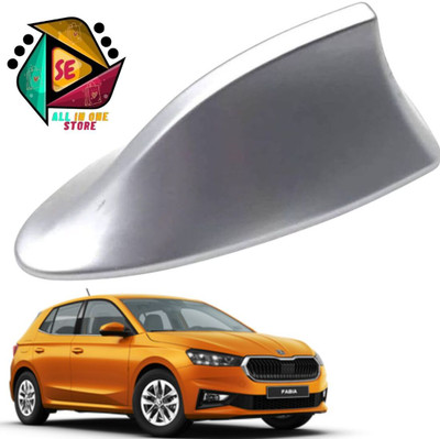 Sakshionline Store Universal Shark Fin Style Silver Car Antenna AM/FM Radio for Fabia Satellite Vehicle Antenna