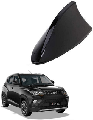 SPREADX Shark Fin Roof Antenna Aerial ABS AM/FM Radio Signal for KUV 100 - Black Whip Vehicle Antenna