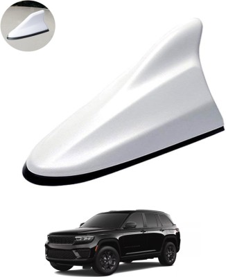 MATIES Waterproof Car Shark Fin Antenna Roof Areial Base White 120 Car Shark Fin Antenna Roof Am/Fm Signal White For Grand CherokeeJeep2023 Satellite Vehicle Antenna