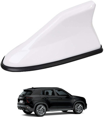 MATIES White Waterproof Shark Radio Signal Roof Antenna For Creta N Line Hyundai 2024 Car Anteena Satellite Vehicle Antenna
