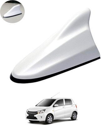 MATIES Waterproof Car Shark Fin Antenna Roof Areial Base White 53 Car Shark Fin Antenna Roof Am/Fm Signal White For CelerioMaruti Suzuki2014 Satellite Vehicle Antenna