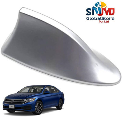 Smjmd Global Store Universal Shark Fin Silver Car Antenna For All Car Models of Jetta Satellite Vehicle Antenna
