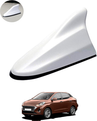 MATIES Waterproof Car Shark Fin Antenna Roof Areial Base White 26 Satellite Vehicle Antenna