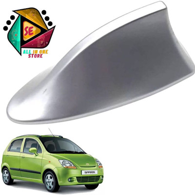 Sakhionline Store Universal Shark Fin Style Silver Car Antenna AM/FM Radio for Spark Satellite Vehicle Antenna