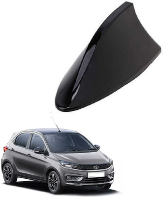 SPREADX Shark Fin Roof Antenna Aerial ABS AM/FM Radio Signal for Tata Tiago - Black Whip Vehicle Antenna