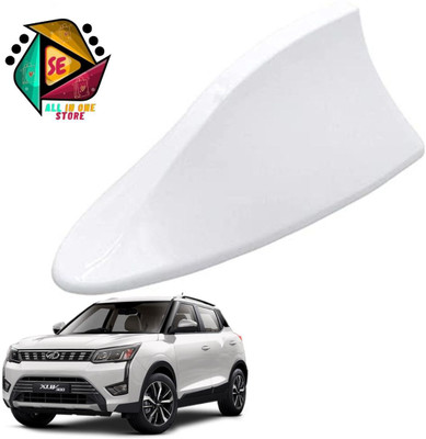 Sakshionline Store Universal Shark Fin Style White Car Antenna AM/FM Radio for Xuv300 Satellite Vehicle Antenna