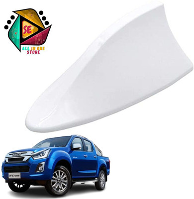 Sakshionline Store Universal Shark Fin Style White Car Antenna AM/FM Radio for V-Cross Satellite Vehicle Antenna