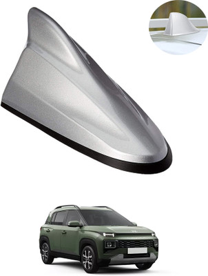 MATIES Car Shark Fin Antenna Roof Aerial Base Am/Fm Signal Silver For Car 102 Waterproof Car Shark Fin Roof Antenna Silver For ExterHyundai2024 Satellite Vehicle Antenna
