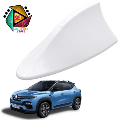 Sakshionline Store Universal Shark Fin Style White Car Antenna AM/FM Radio for Kiger Satellite Vehicle Antenna