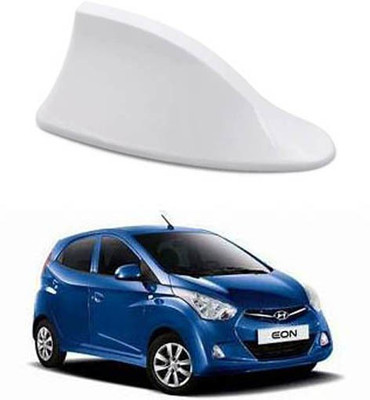 FKOK Car Shark Fin Antenna (White) For Eon Satellite Vehicle Antenna