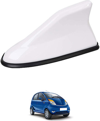 MATIES White Shark Antenna Waterproof And Unique Design For Vehicle -190 Car Shark Fin Antenna Roof Aerial Base Am/Fm Signal Receiver White For Car -190 Satellite Vehicle Antenna