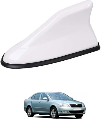 MATIES White Shark Antenna Waterproof And Unique Design For Vehicle -176 Car Shark Fin Antenna Roof Aerial Base Am/Fm Signal Receiver White For Car -176 Satellite Vehicle Antenna