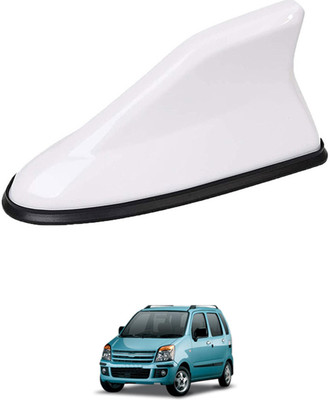 MATIES White Shark Antenna Waterproof And Unique Design For Vehicle -304 Car Shark Fin Antenna Roof Aerial Base Am/Fm Signal Receiver White For Car -304 Satellite Vehicle Antenna