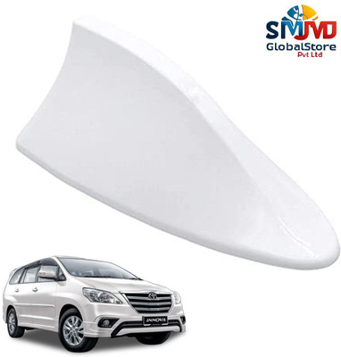 Smjmd Global Store Universal Shark Fin White Car Antenna For All Car Models of Innova Satellite Vehicle Antenna