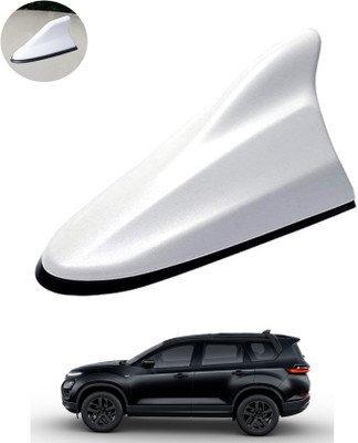 MATIES Waterproof Car Shark Fin Antenna Roof Areial Base White 233 Car Shark Fin Antenna Roof Aerial Base Am/Fm Signal White For SafariTata2024 Satellite Vehicle Antenna