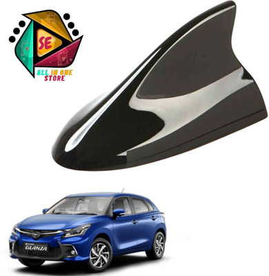 Sakshionline Store Universal Shark Fin Style Black Car Antenna AM/FM Radio for Glanza Satellite Vehicle Antenna